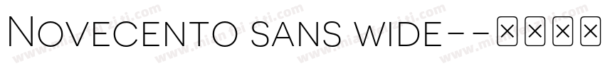 Novecento sans wide-字体转换